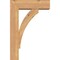 Ekena Millwork Thorton Block Smooth Bracket w/ Offset Brace, Western Red Cedar, 5 1/2"W x 16"D x 24"H BKT0604X16X24THR05SWR - alternate 3